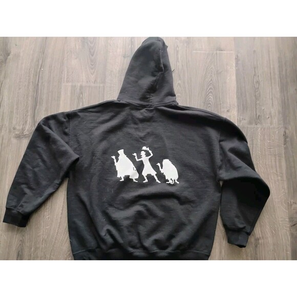 The HAUNTED MANSION Disney Halloween Hoodie Mens XL Pullover Has Wear READ - Picture 6 of 7